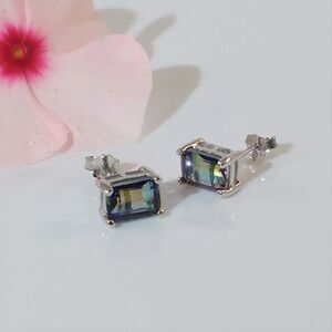 Mystic Gemstone Earrings 2 Carat total weight